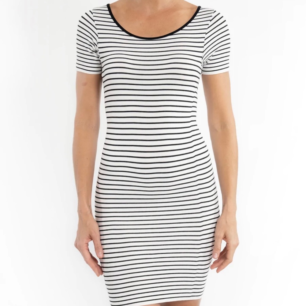 Bershka jersey stripe dress